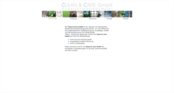Desktop Screenshot of cleanandcare.de